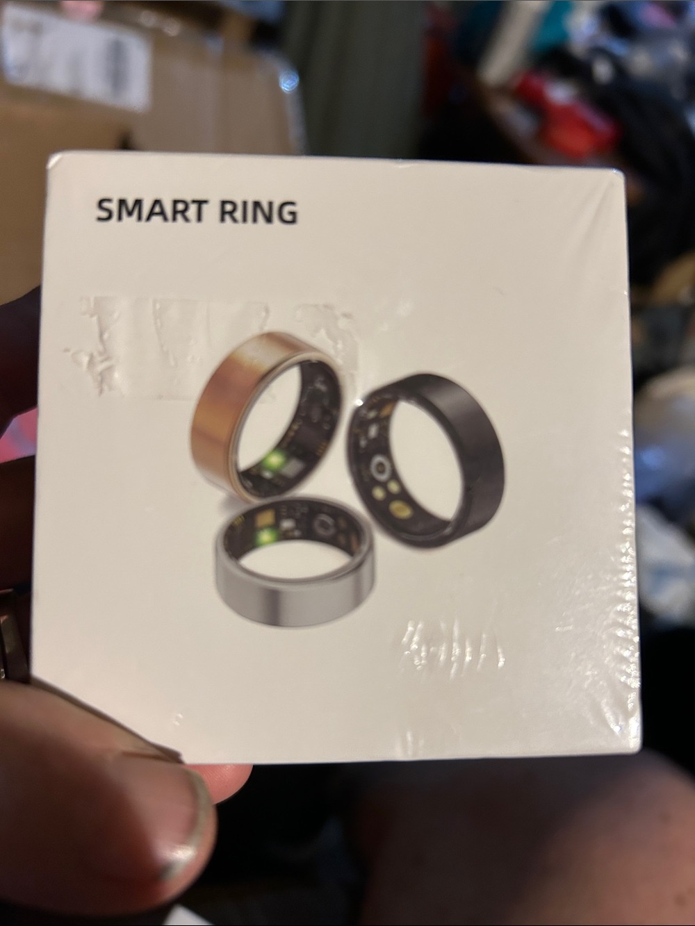 Smart Ring Wearable in Gold,